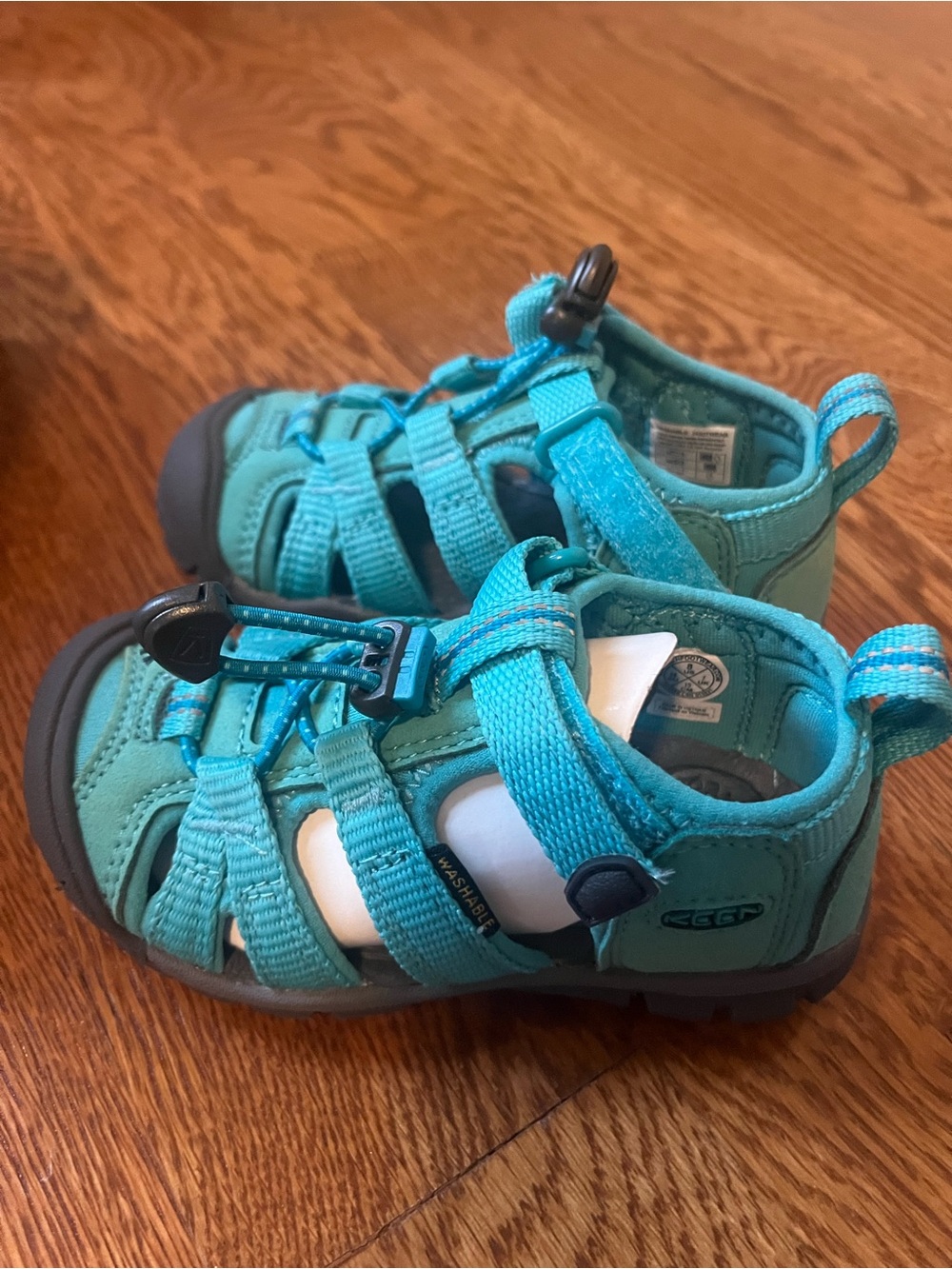 Keen Seacamp II Kids Closed-Toe Sport Sandals, Baltic/Caribbean Sea, NWT